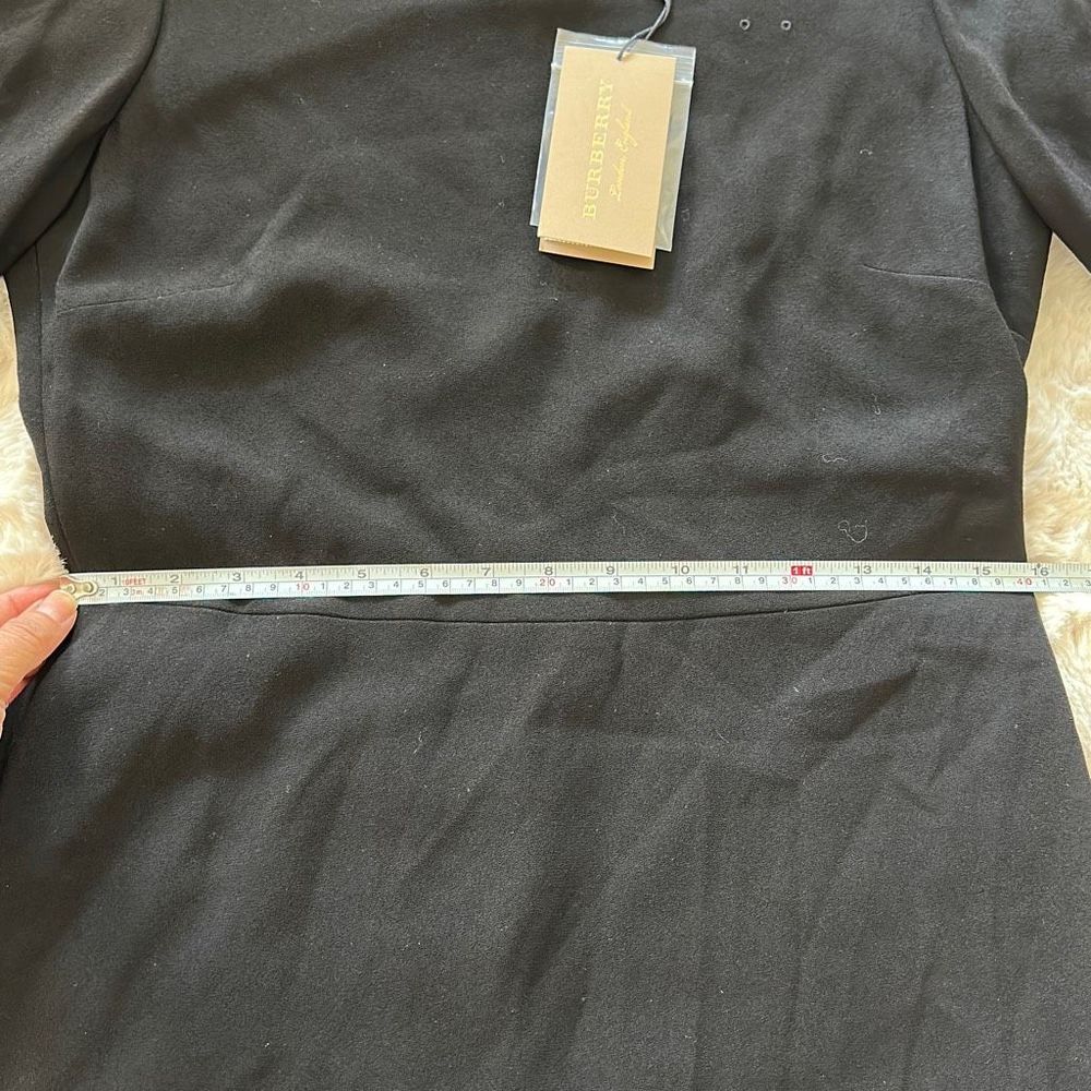 Burberry Scoop Neck A Line Dress Black Size 10 US - Picture 4 of 11